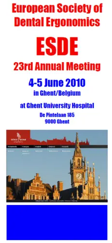 ESDE Congress 2010 - Gent, Belgium