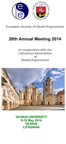 ESDE Congress 2014 - Vilnius, Lithuania